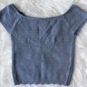 off the shoulder crop